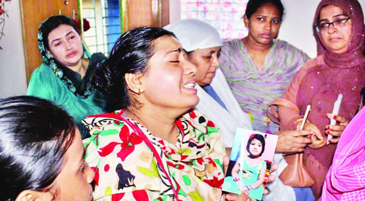 শিশু সায়মাকে ধর্ষণের পর হত্যা শিশু সায়মাকে ধর্ষণের পর হত্যা
