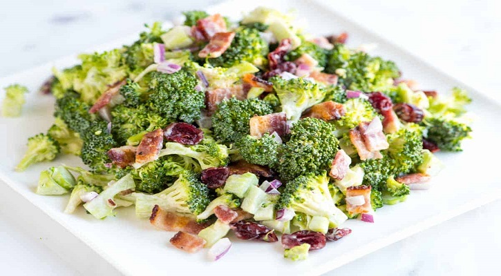 Broccoli and Bacon Salad with Creamy Dressing