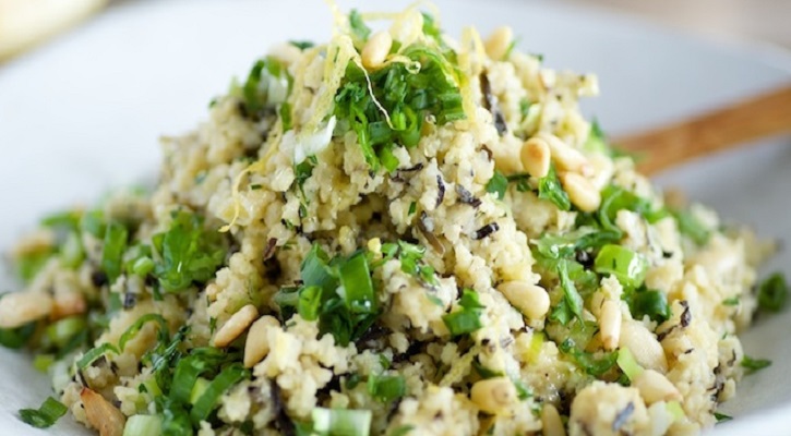 Lemony Herbed Millet with Arame