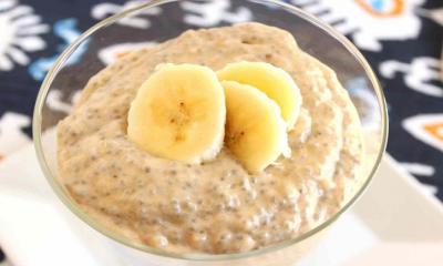 Banana Peanut Butter Chia Seed Pudding