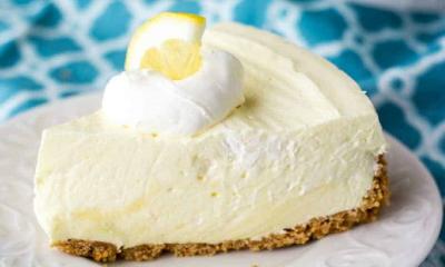 No Bake Lemon Cheesecake Cream Pie