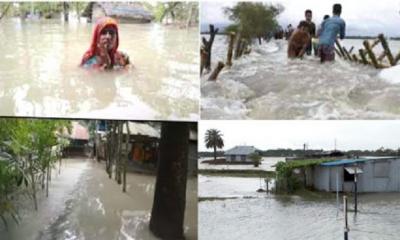 বাগেরহাটে জোয়ারের পানিতে প্লাবিত ২০ গ্রাম