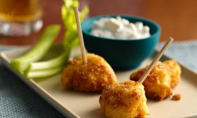 Buffalo Chicken Bites with Blue Cheese Dressing
