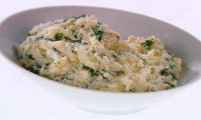 Kale & Olive Oil Vegan Mashed Potatoes