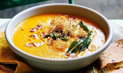 Spiced Carrot & Lentil Soup