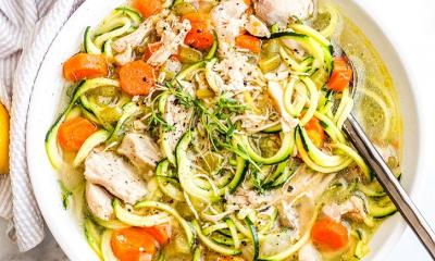 Whole30 Chicken Zoodle Soup