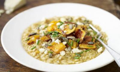 Roasted Squash Risotto with Wensleydale