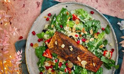 Ras el Hanout Salmon With Jewelled Couscous