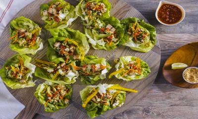 Teriyaki Chicken Lettuce Wraps