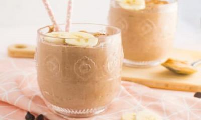 Vegan Chocolate Peanut Butter Banana Smoothie