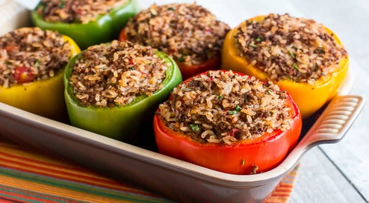 Stuffed Bell Peppers Recipe With Ground Beef