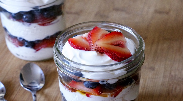 Double Berry Breakfast Parfaits