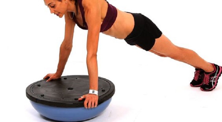 What is Bosu ball push up?