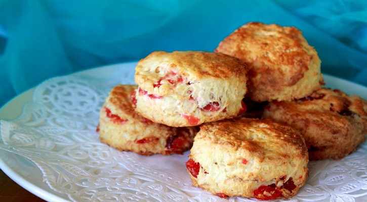 Cherry Coconut Scones