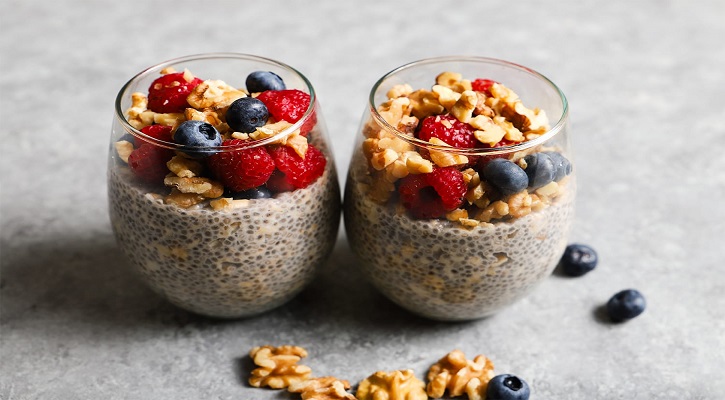 Overnight Chia Seed Oatmeal