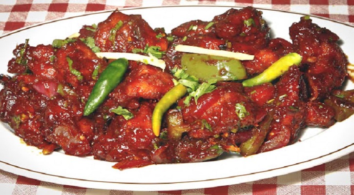Nepali Spicy Grilled Chicken Sauteed in Chili Sauce