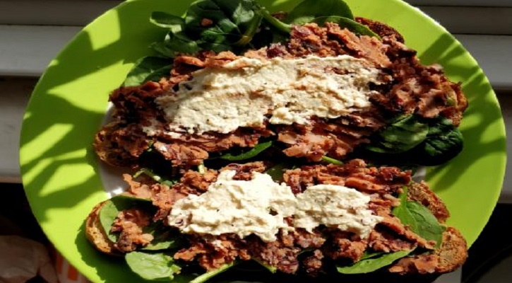 Kidney Beans Sandwich with Cottage Cheese Recipe