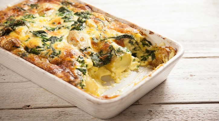 Spinach and Gruyere Potato Casserole