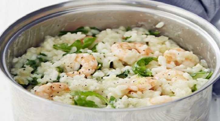 Prawn, fennel & rocket risotto