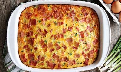 Bacon, Potato, and Egg Casserole