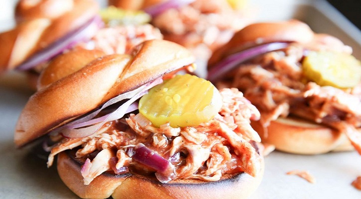 BBQ Pulled Chicken Sandwiches