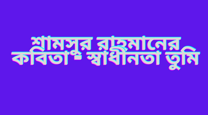 স্বাধীনতা তুমি