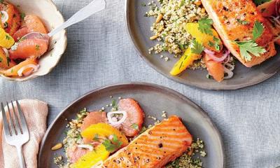 Citrus Salmon Fillets with Salsa