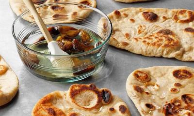 Coconut Garlic Naan