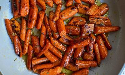 Honey-roasted carrots