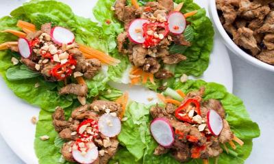 Vietnamese Pork Lettuce Wraps