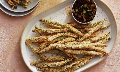 Air Fryer Tempura-Inspired Green Beans