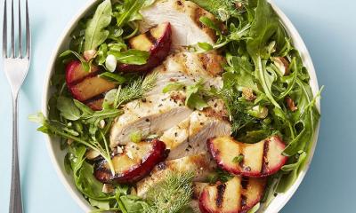 Chicken and Red Plum Salad