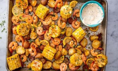 Sheet Pan Shrimp Boil