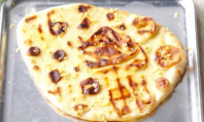 Grilled Garlic Naan