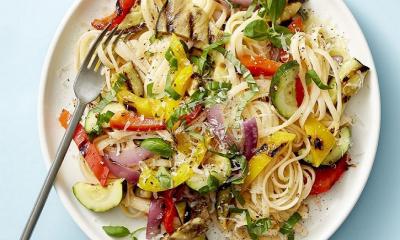 Grilled Ratatouille Linguine