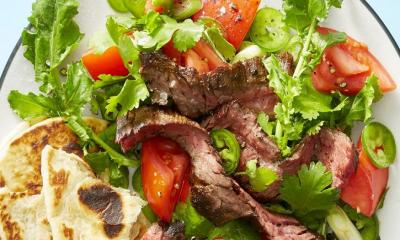 Grilled Steak Tortilla Salad