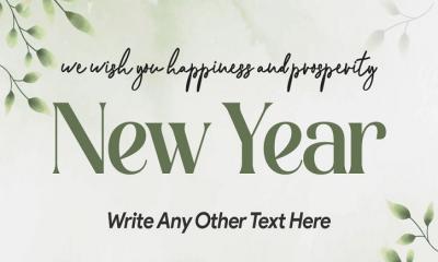 Classic Happy New Year Card Greetings