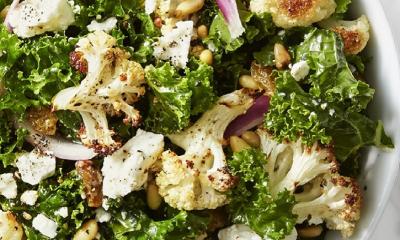 Kale and Roasted Cauliflower Salad