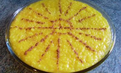 Sweet Saffron Rice Pudding