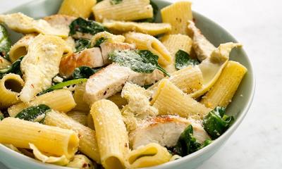 Chicken, Spinach, and Artichoke Pasta