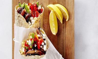 Veggie Wraps with Goat Cheese