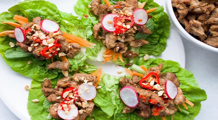 Vietnamese Pork Lettuce Wraps
