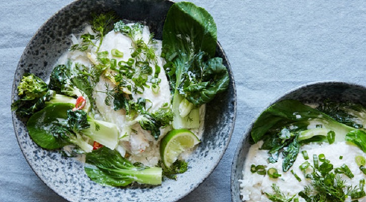 Citrus Coconut Steamed Cod