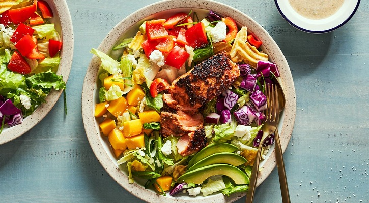 Caribbean Cobb Salad With Salmon