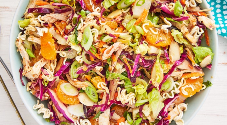 Crunchy Mandarin Orange-Chicken Salad