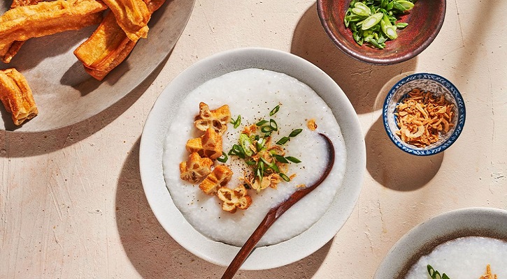 Congee with Youtiao (Chinese Donuts)