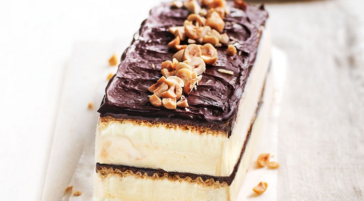 Dessert Recipes - Frozen caramel slice