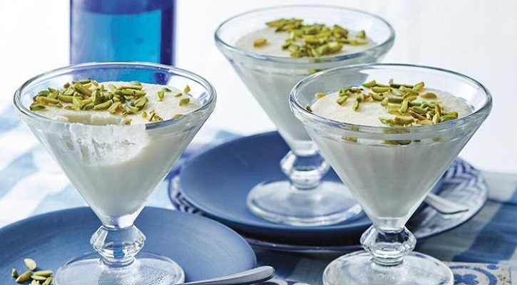 Dessert Recipes - Muhallabia ( Middle Eastern milk pudding )