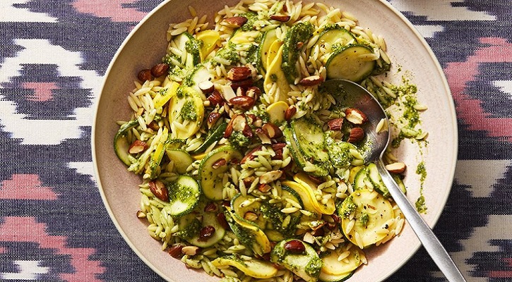 Pesto Zucchini Orzo