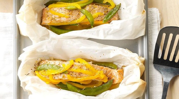 Salmon Veggie Packets